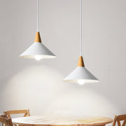 Minimalist White Disc Iron Pendant Light