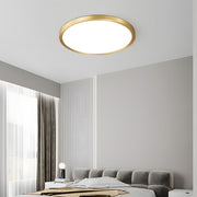 Modern Decor Circular Copper LED Ceiling Light For Living Room