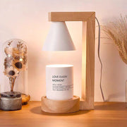 Simple Wood Bedroom Mini Warming Candle Lamp