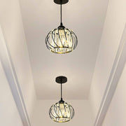 Nordic Simple Globular Glass Hallway Pendant Lighting