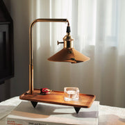 Wood Retro Table Lamp Aromatherapy Candle Table Lamp