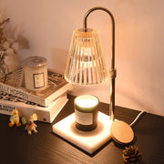 Contemporary Nordic Brown Glass Bedroom Mini Warming Candle Lamp