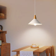 Minimalist White Disc Iron Pendant Light
