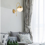 Gold Metal Retro Wall Lights For Bedroom