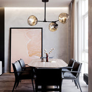 Designer Nordic Long Glass Island Lamp For Living Room