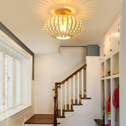Scandi Simple Farmhouse Wood Ceiling Lamp Entrance Hall
