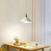 Minimalist White Disc Iron Pendant Light