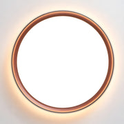 Minimalist Circle Design Brown LED Bedroom Ceiling Lights