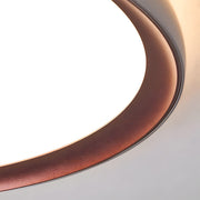 Minimalist Circle Design Brown LED Bedroom Ceiling Lights