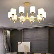 Multi Heads Luxurious Glass Ceiling Light for Living Room