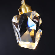 Luxurious Crystal Gold Raindrop Pendant Lamp