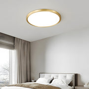 Modern Decor Circular Copper LED Ceiling Light For Living Room