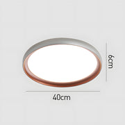 Minimalist Circle Design Brown LED Bedroom Ceiling Lights