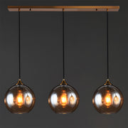 Small Ball Glass Pendant Light for Dining Room