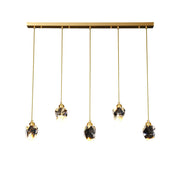 Luxurious Crystal Gold Raindrop Pendant Lamp