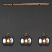 Small Ball Glass Pendant Light for Dining Room