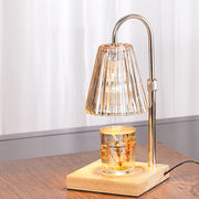 Contemporary Nordic Brown Glass Bedroom Mini Warming Candle Lamp