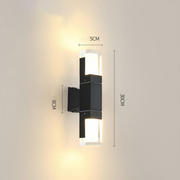 IP65 Modern Aluminum Black Outdoor LED Wall Lights