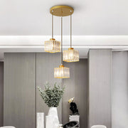 Simple Multi-Head Designer Crystal Kitchen Island Lamps