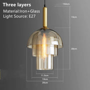 Modern Simple Glass Dome Ceiling Pendant Lights