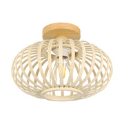 Scandi Simple Farmhouse Wood Ceiling Lamp Entrance Hall