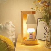 Simple Wood Bedroom Mini Warming Candle Lamp