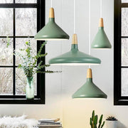 Modern Nordic Macaron Creative Wooden Pendant Lamp