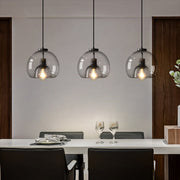 Modern Simple Metal Glass Dining Room Pendant Light