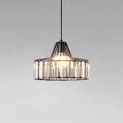 Modern Black Crystal Pendant Light