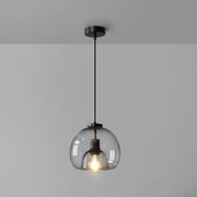Modern Simple Metal Glass Dining Room Pendant Light
