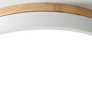 Wooden Round Shape Flush LED Ceiling Lights For Living Room