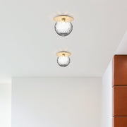 Contemporary Hallway Glass Ceiling Lighting