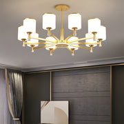 Multi Heads Luxurious Glass Ceiling Light for Living Room
