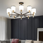 Multi Heads Luxurious Glass Ceiling Light for Living Room