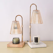 Contemporary Nordic Brown Glass Bedroom Mini Warming Candle Lamp