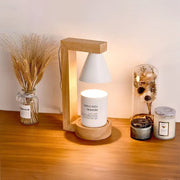 Simple Wood Bedroom Mini Warming Candle Lamp