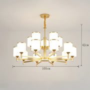 Multi Heads Luxurious Glass Ceiling Light for Living Room