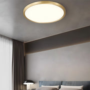 Modern Decor Circular Copper LED Ceiling Light For Living Room