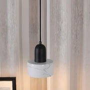 Elegant Drum Chalk Stone Shade Ceiling Light