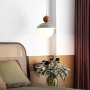Modern Globe Ceiling Pendant Light with Glass Lampshade