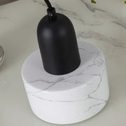 Elegant Drum Chalk Stone Shade Ceiling Light
