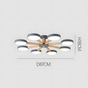 Nordic Multi-Ring LED Living Room Ceiling Light