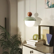 Modern Globe Ceiling Pendant Light with Glass Lampshade