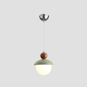 Modern Globe Ceiling Pendant Light with Glass Lampshade