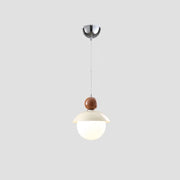 Modern Globe Ceiling Pendant Light with Glass Lampshade