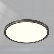 Modern Decor Circular Copper LED Ceiling Light For Living Room