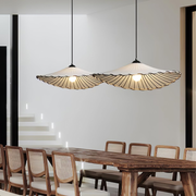 Wabi-Sabi Vintage Lotus Leaf White Pendant Lamp