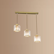 Simple Multi-Head Designer Crystal Kitchen Island Lamps