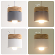 Nordic Wood Modern Round Lamping