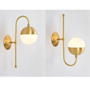 Gold Metal Retro Wall Lights For Bedroom